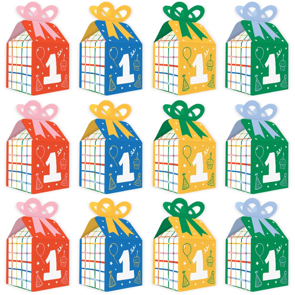 One is Fun Bow Boxes - 12 Ct