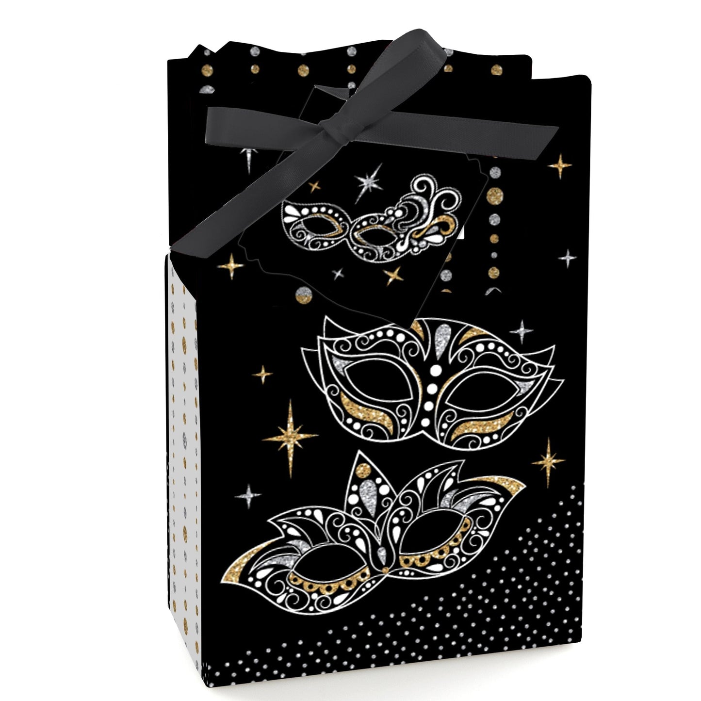 Masquerade - Venetian Mask Party Favor Boxes - Set of 12