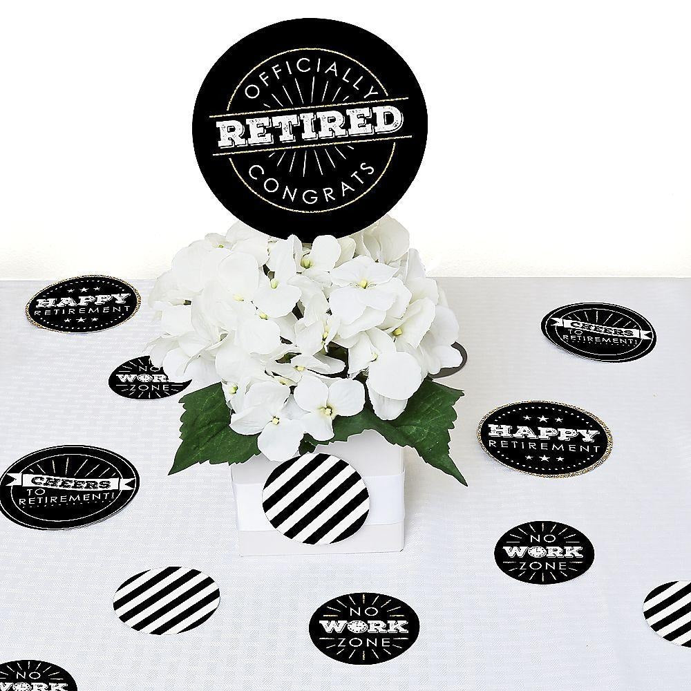 Happy Retirement - Retirement Party Giant Circle Confetti - Party Decorations - Large Confetti 27 Count