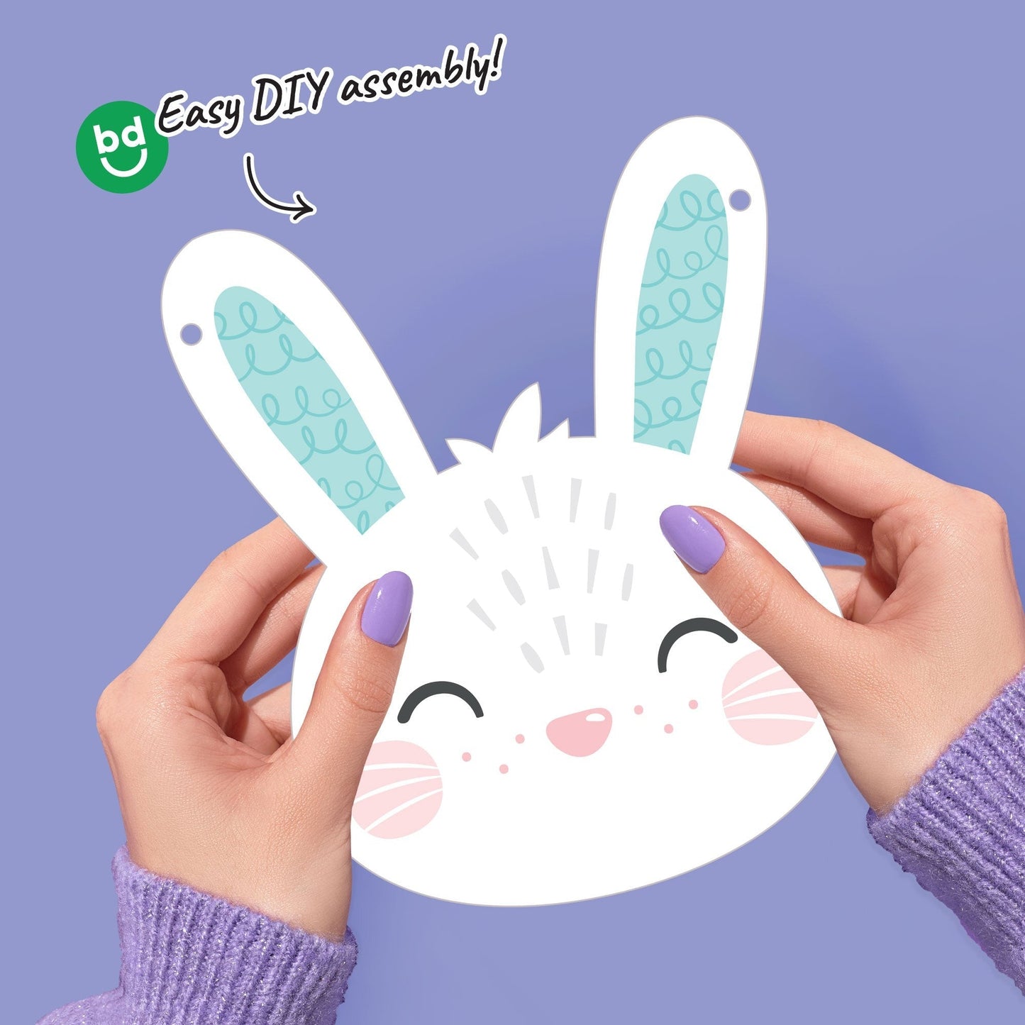 Bunnies and Carrots Garland Banner - 15 Pc