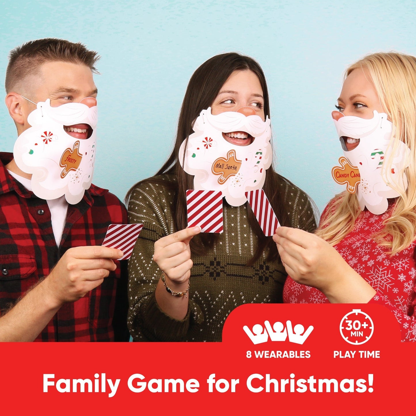 Jolly Santa Guessing Game - 8 Ct