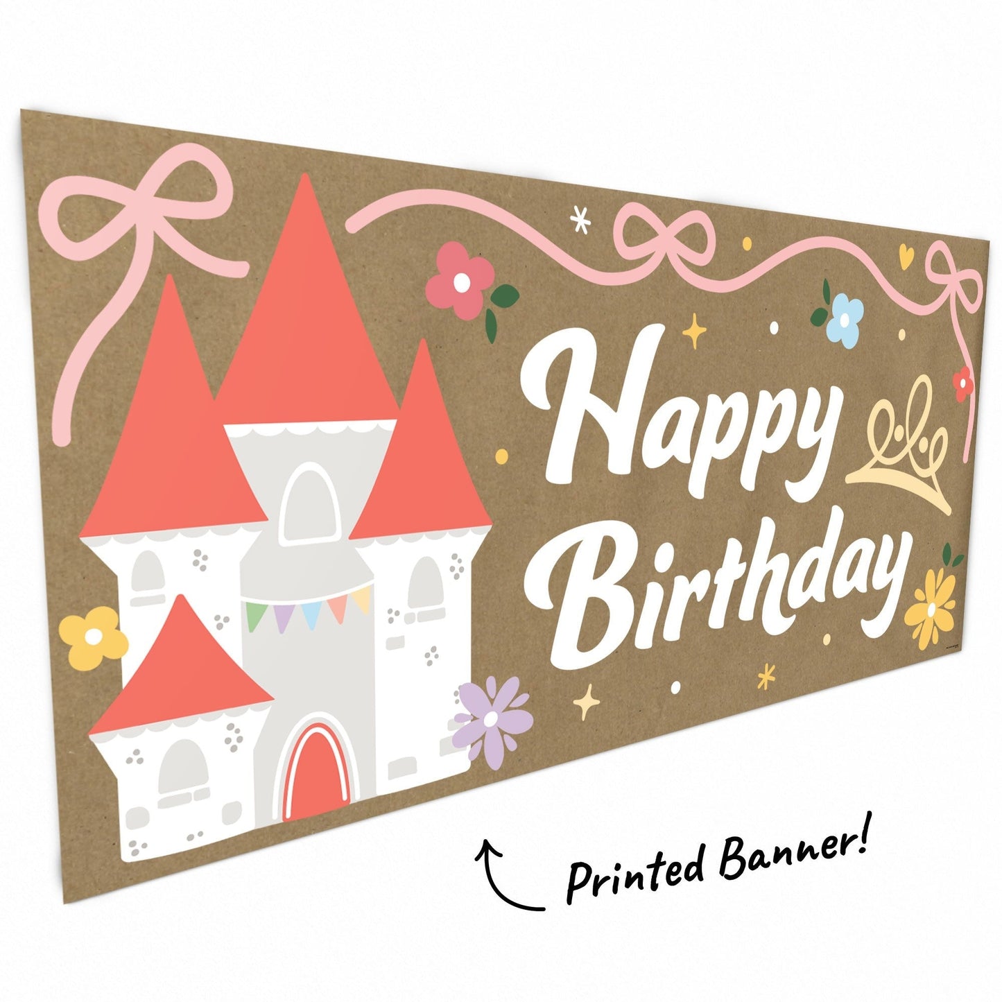 Princess Birthday Kraft Banner