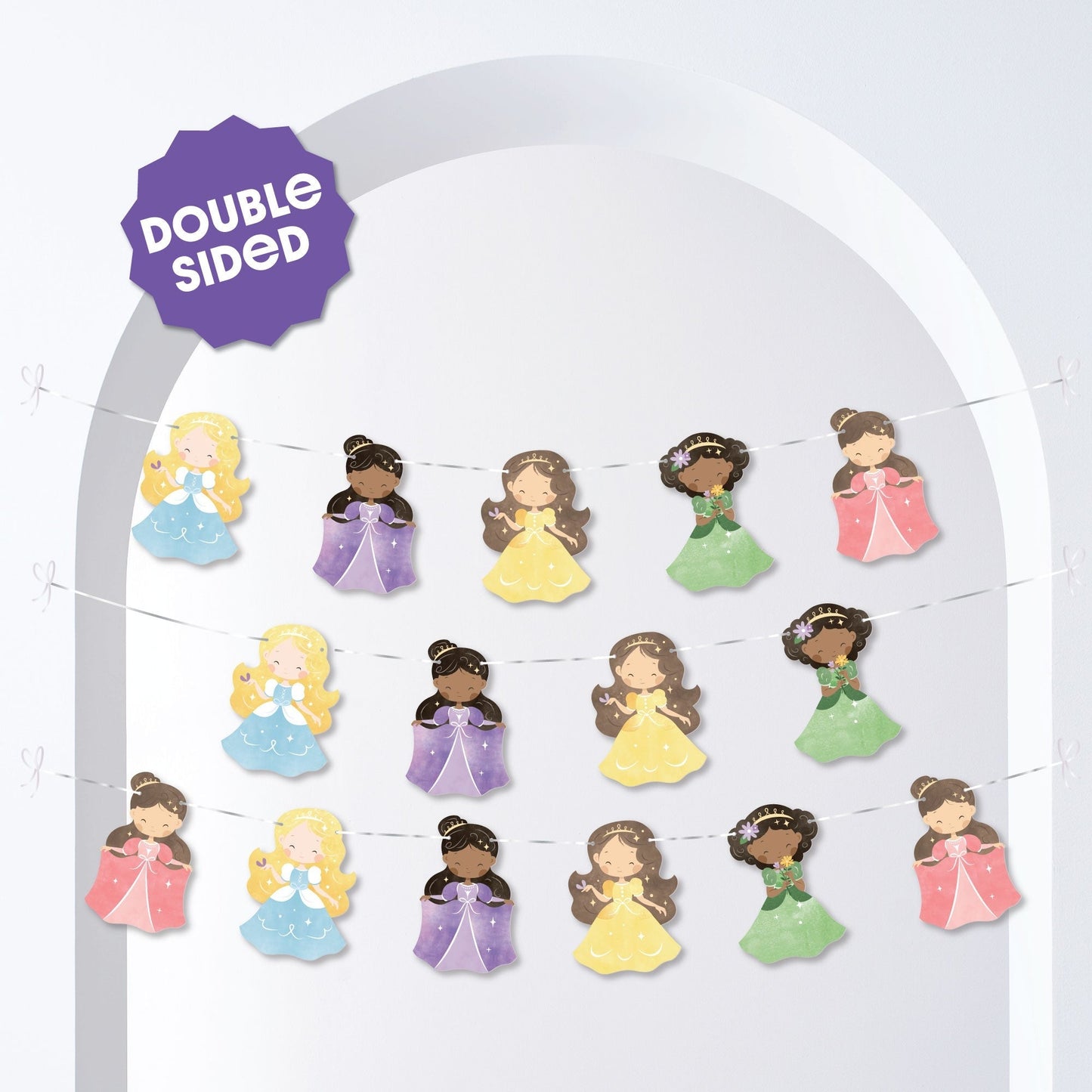 Princess Garland Banner - 15 Pc