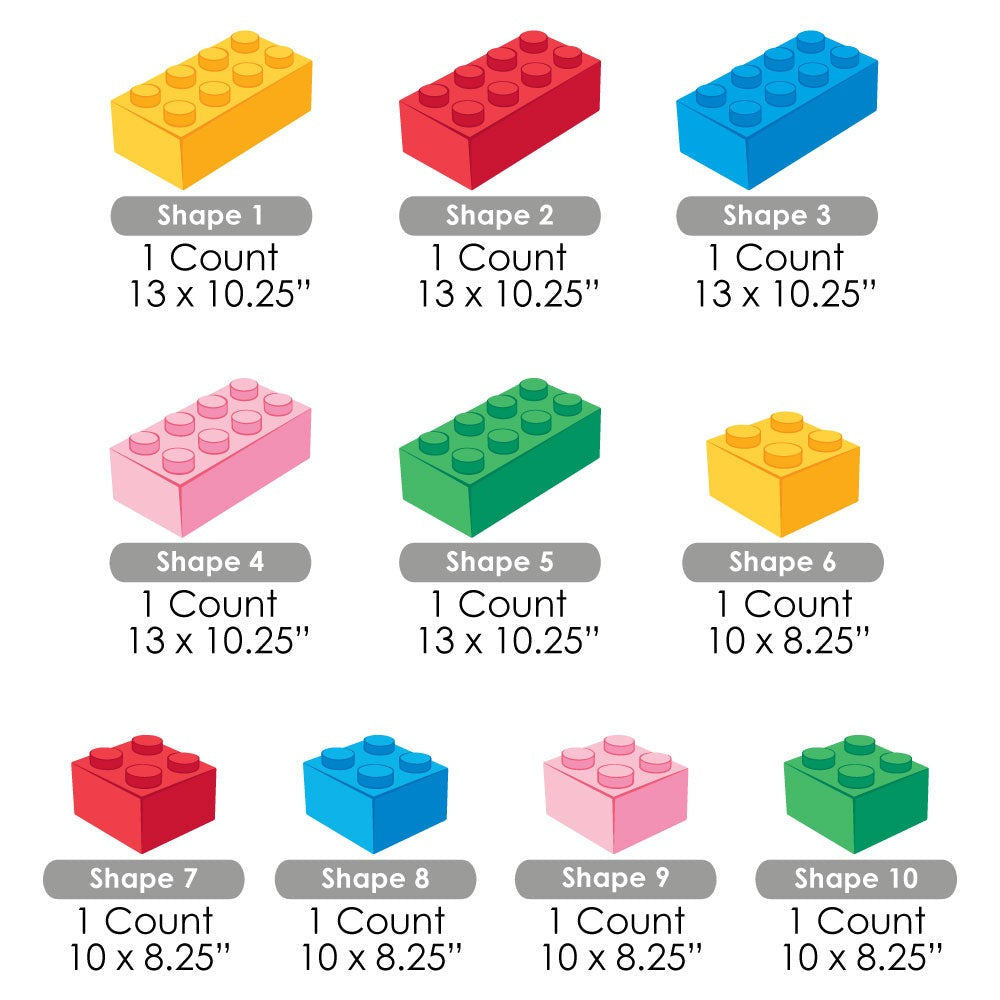Building Blocks Yard Signs - 10 Ct
