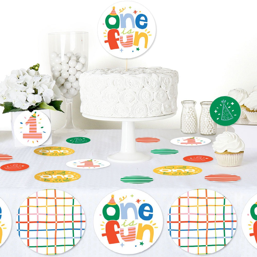 One is Fun Large Confetti - 27 Ct
