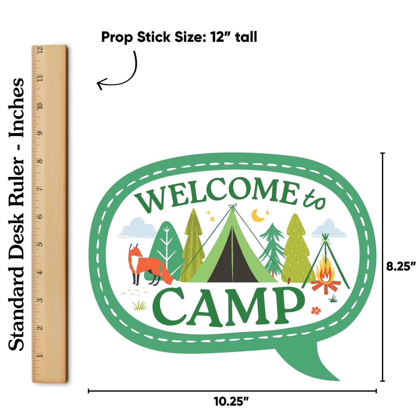 Camping Photo Props - 20 Ct