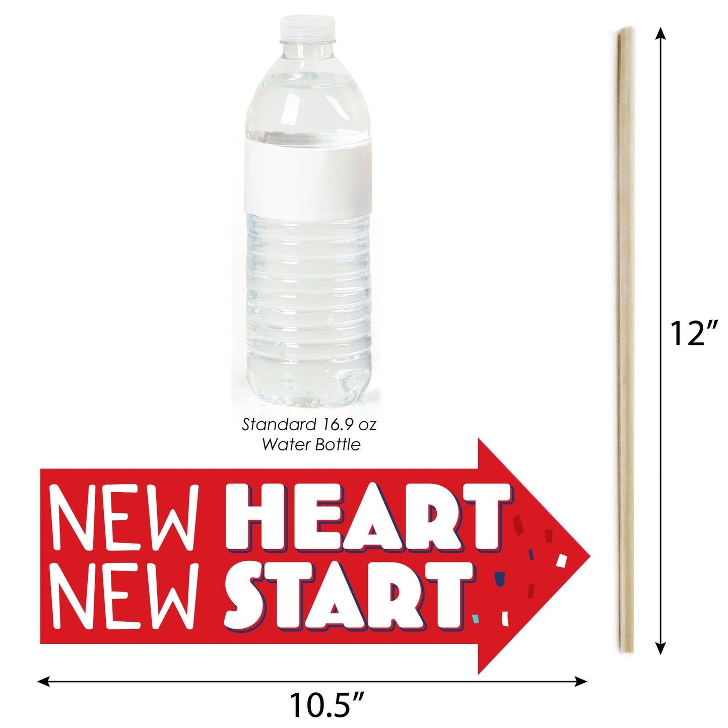 Happy Heartiversary - CHD Awareness Photo Booth Props Kit - 10 Piece