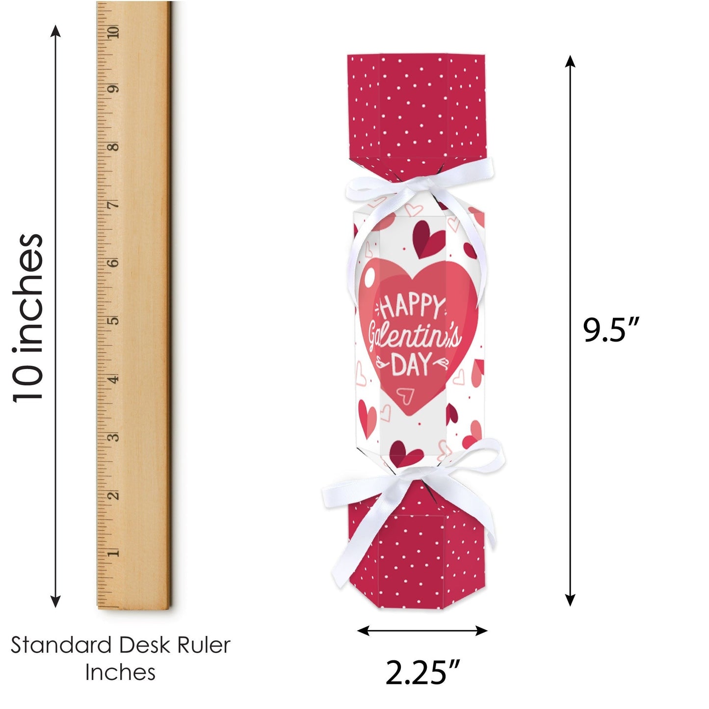 Happy Galentine’s Day - No Snap Valentine’s Day Party Table Favors - DIY Cracker Boxes - Set of 12