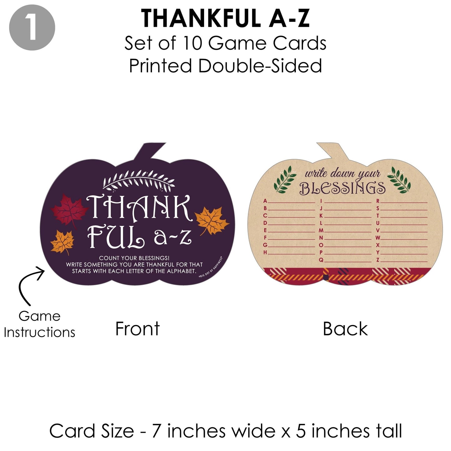Friends Thanksgiving Feast - 4 Friendsgiving Party Games - 10 Cards Each - Gamerific Bundle