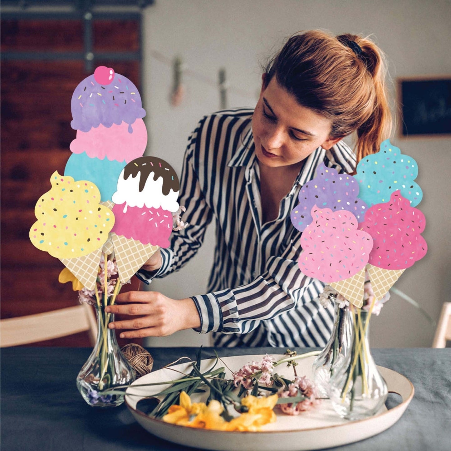 Ice Cream Showstopper Table Toppers - 35 Pc