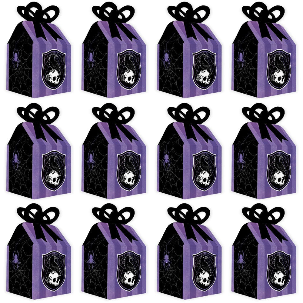 Goth Girl Bow Boxes - 12 Ct