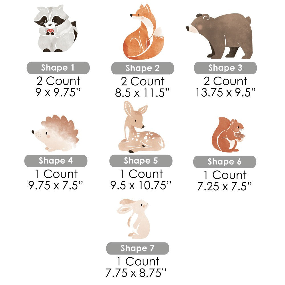 Woodland Animals Yard Signs - 10 Ct