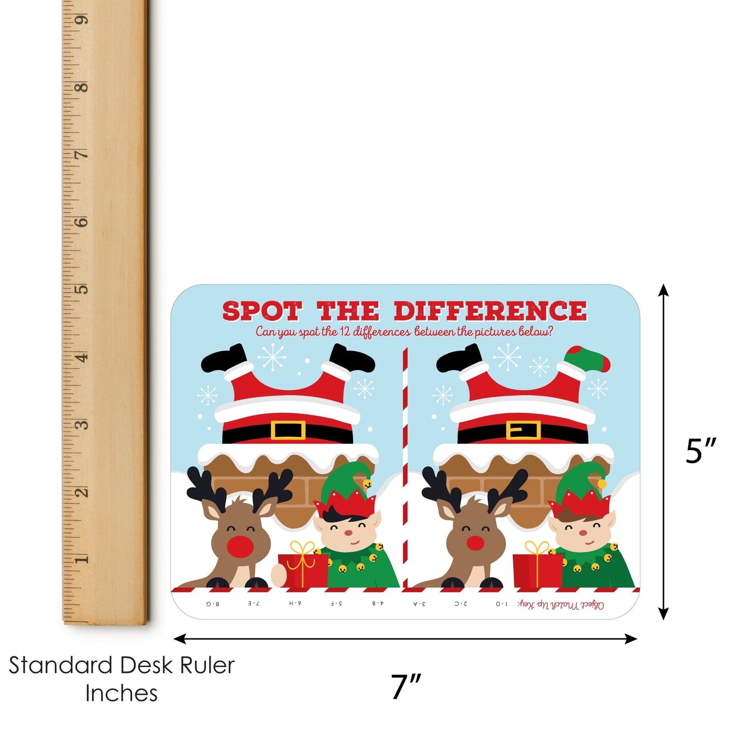 Jolly Santa Claus - 2-in-1 Christmas Party Cards - Activity Duo Games - Set of 20