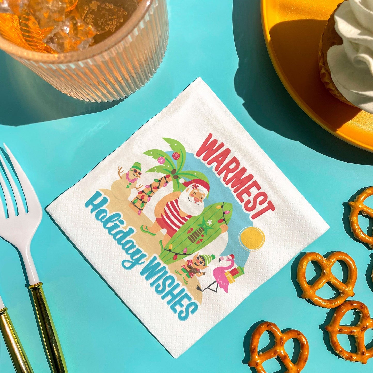 Napkins - Tropical Christmas - 24 Ct