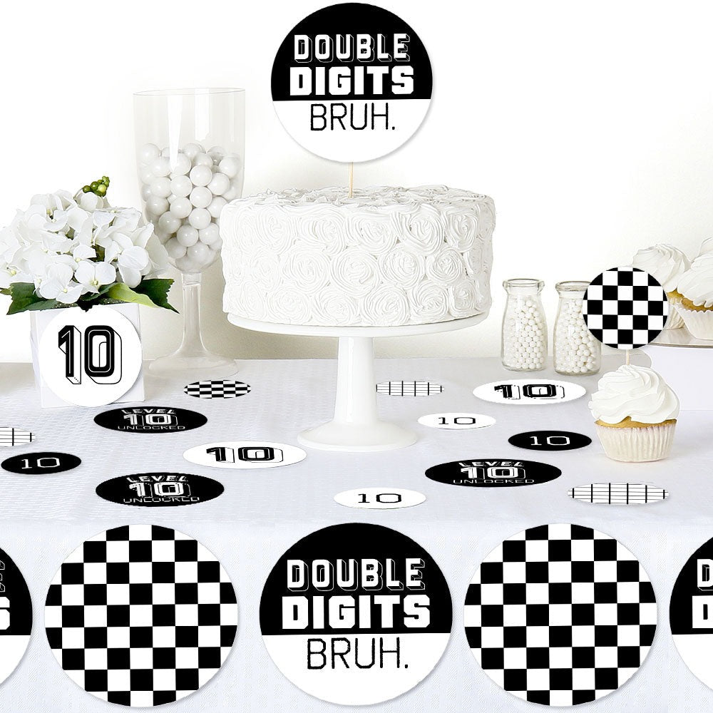 10th Birthday Bruh Large Confetti - 27 Ct