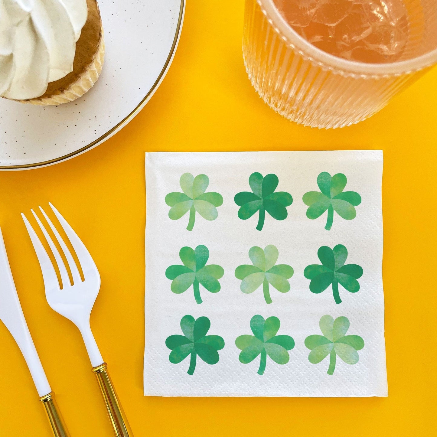 Shamrock St. Patrick’s Day Napkins - 24 Count