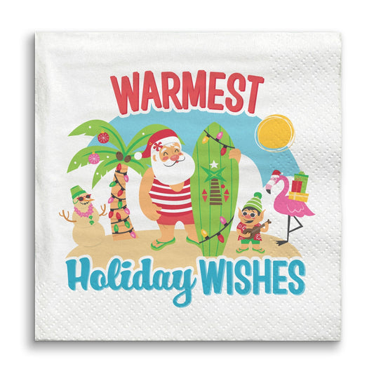 Napkins - Tropical Christmas - 24 Ct