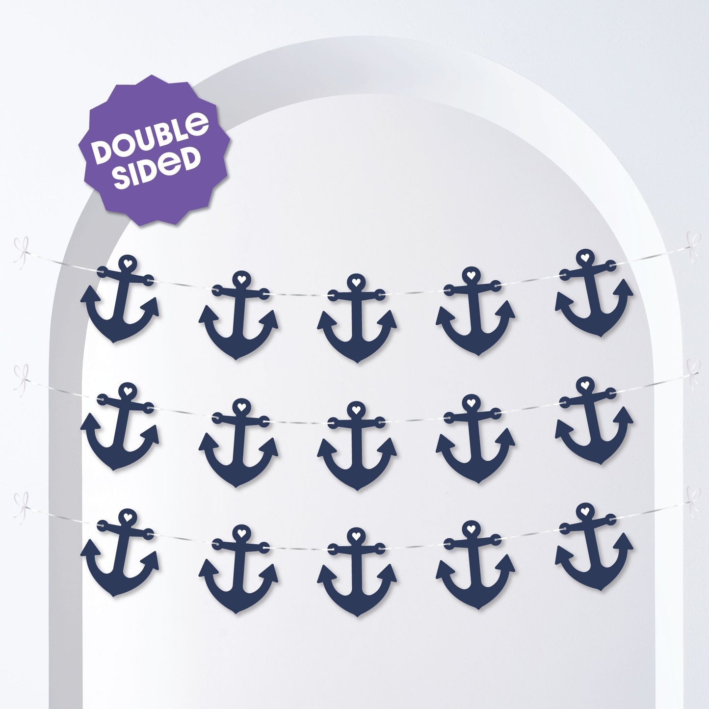 Let's Get Nauti Garland Banner - 15 Pc