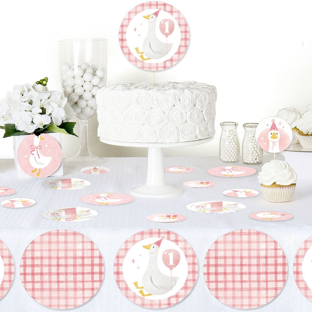 One Silly Goose Pink Large Confetti - 27 Ct