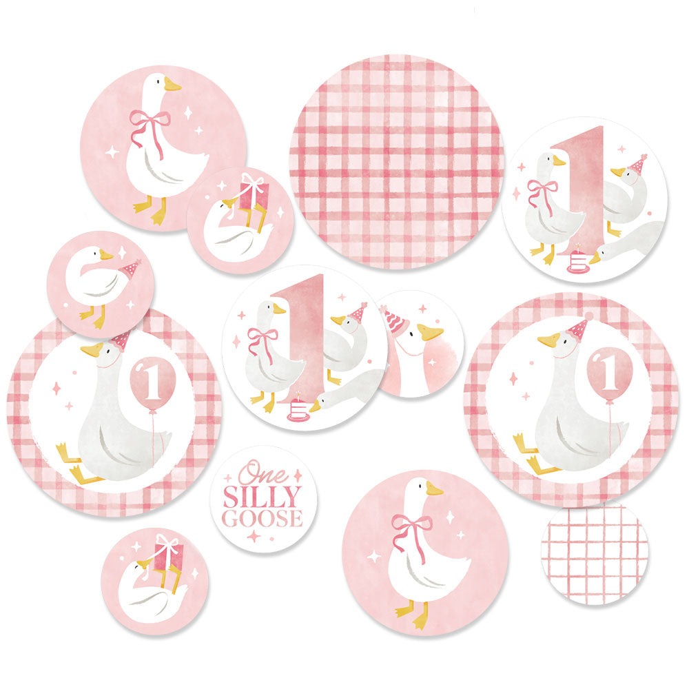 One Silly Goose Pink Large Confetti - 27 Ct