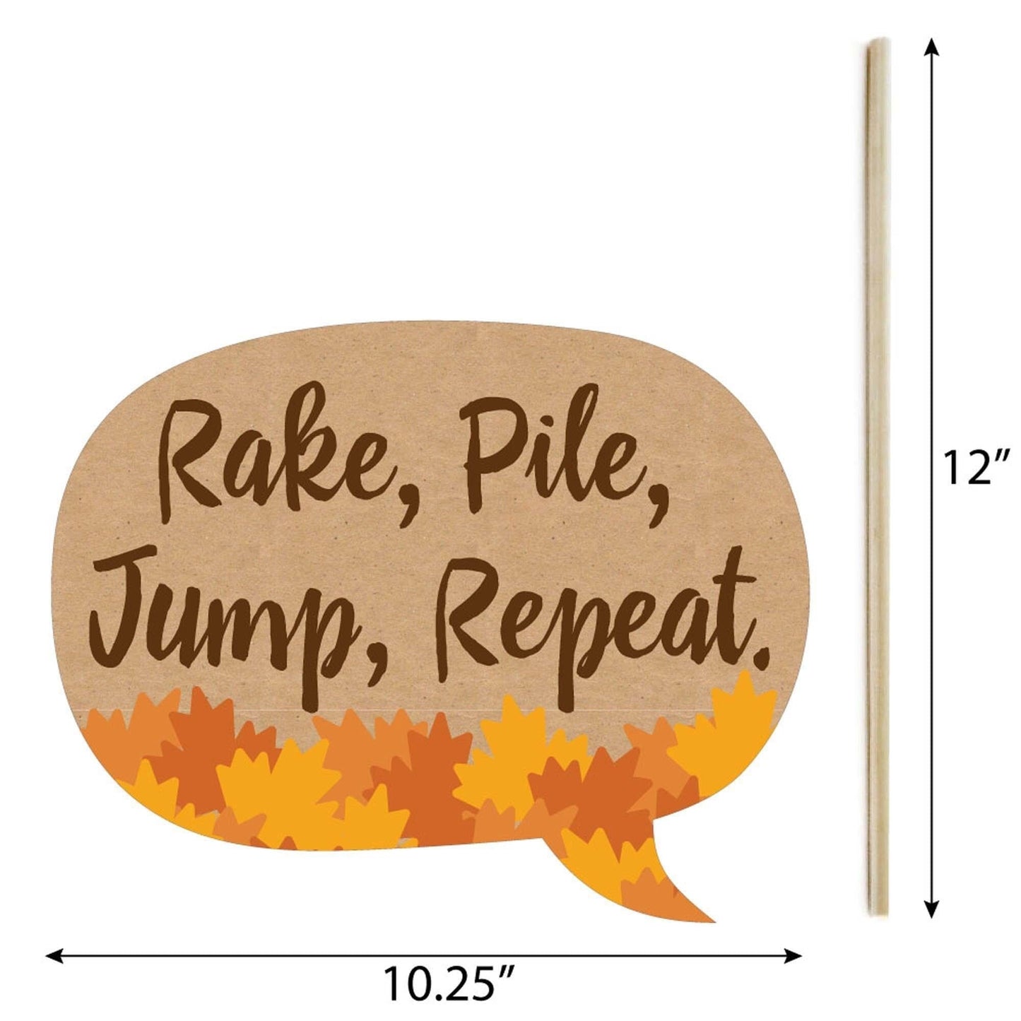 Funny Pumpkin Patch - Fall, Halloween or Thanksgiving Party 10 Piece Photo Booth Props Kit