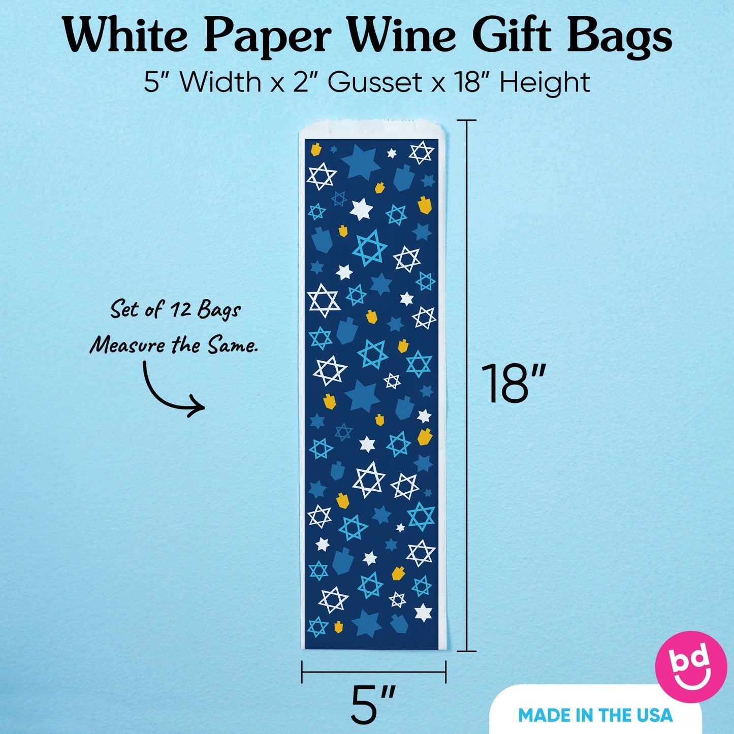 Wine Bags - Hanukkah