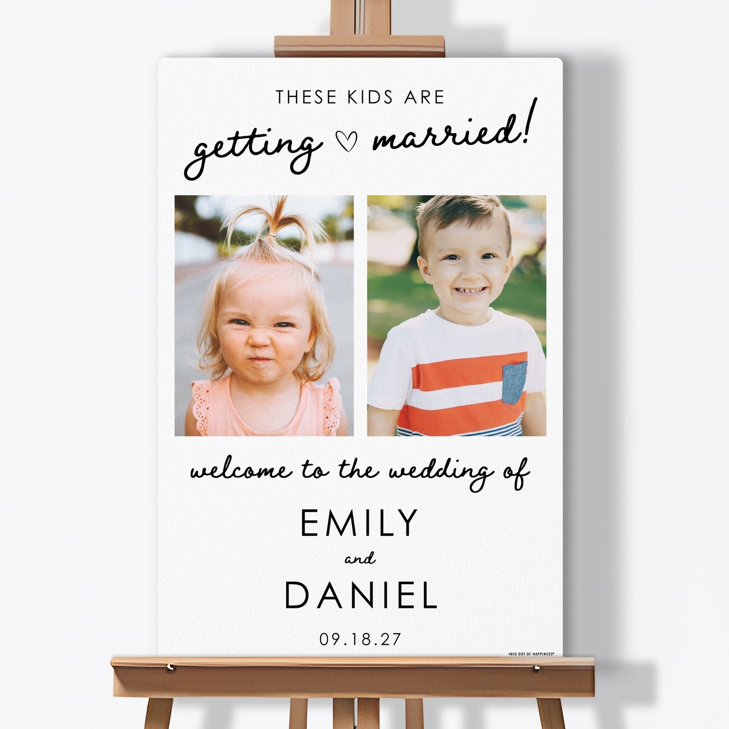 Personalized These Kids Are Getting Married Wedding Sign (Select Your Size)