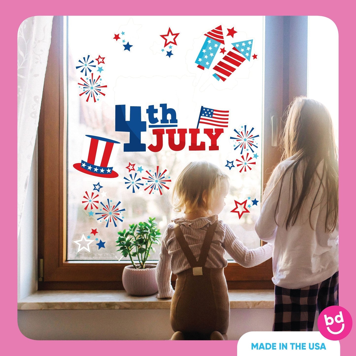 4th of July Window Clings