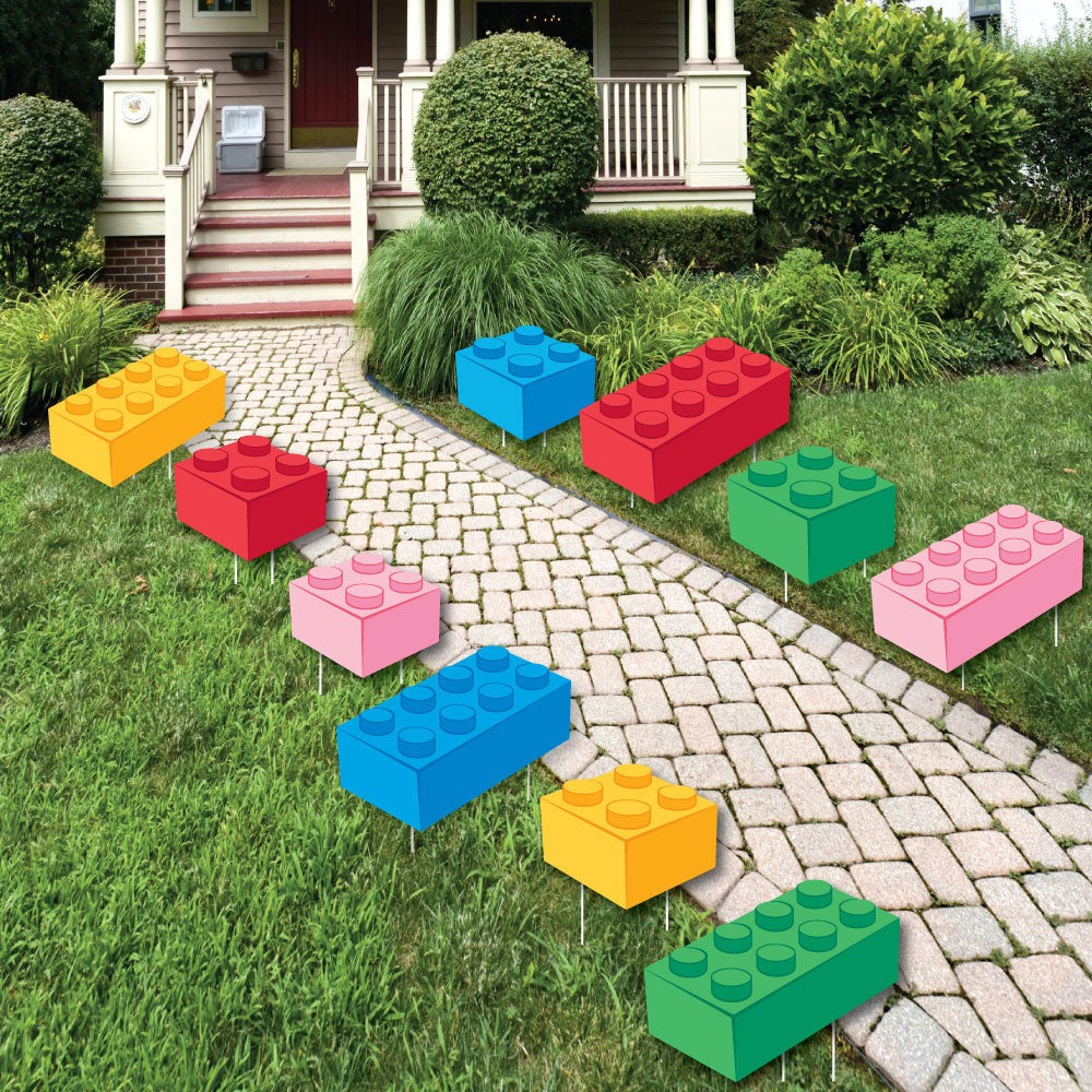 Building Blocks Yard Signs - 10 Ct