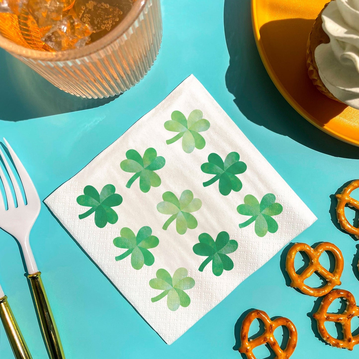 Shamrock St. Patrick’s Day Napkins - 24 Count