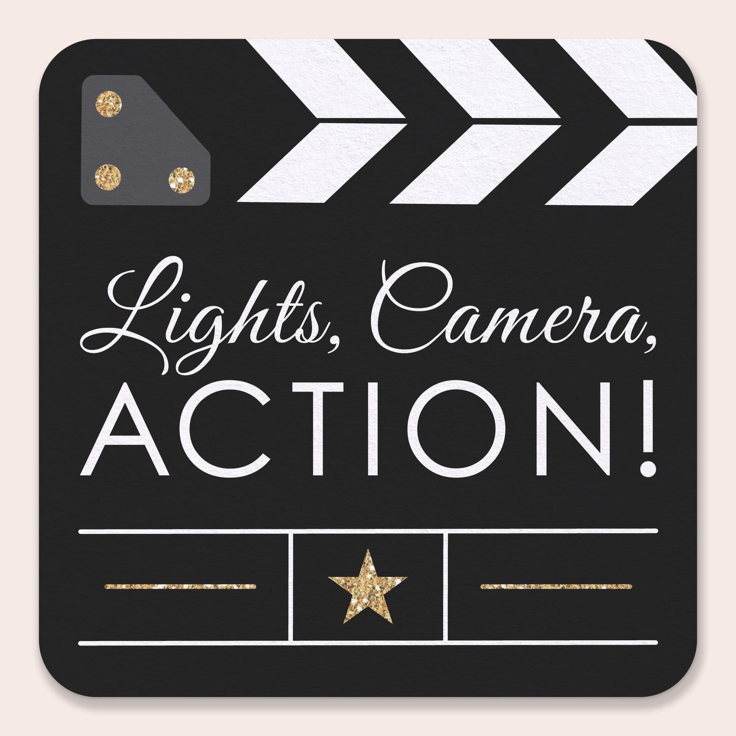 Drink Coasters - Movie Night - 25 Ct