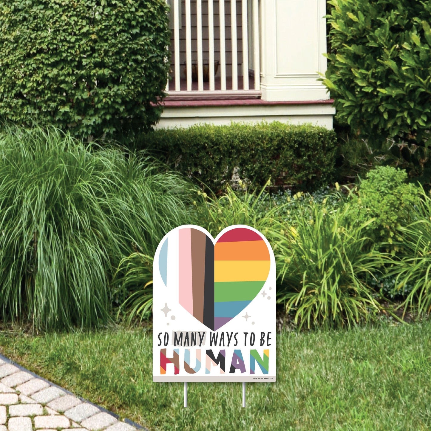 So Many Ways to Be Human - Outdoor Lawn Sign - Pride Party Yard Sign - 1 Piece