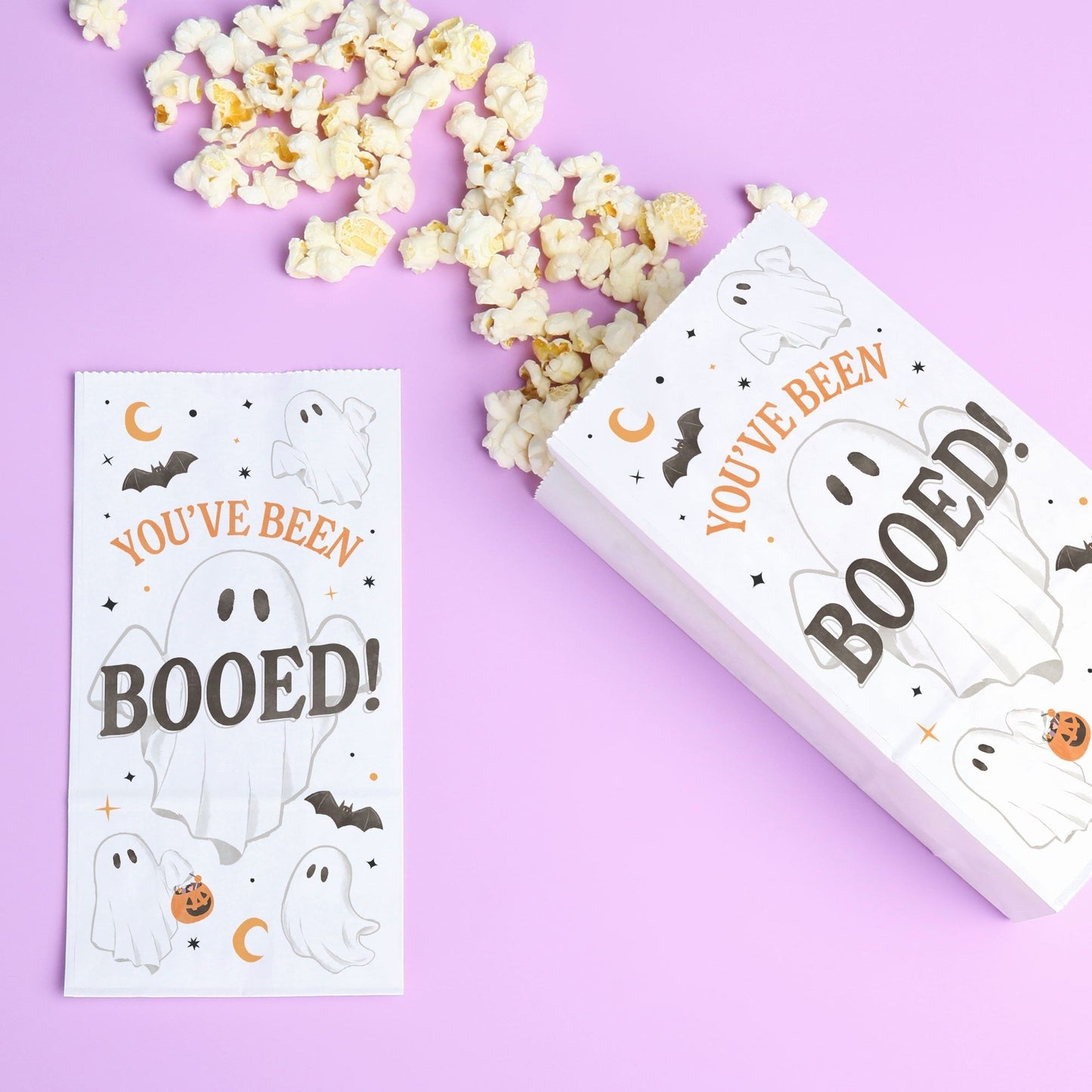 Popcorn Bags - Ghostly You've Been Booed - 25 Ct
