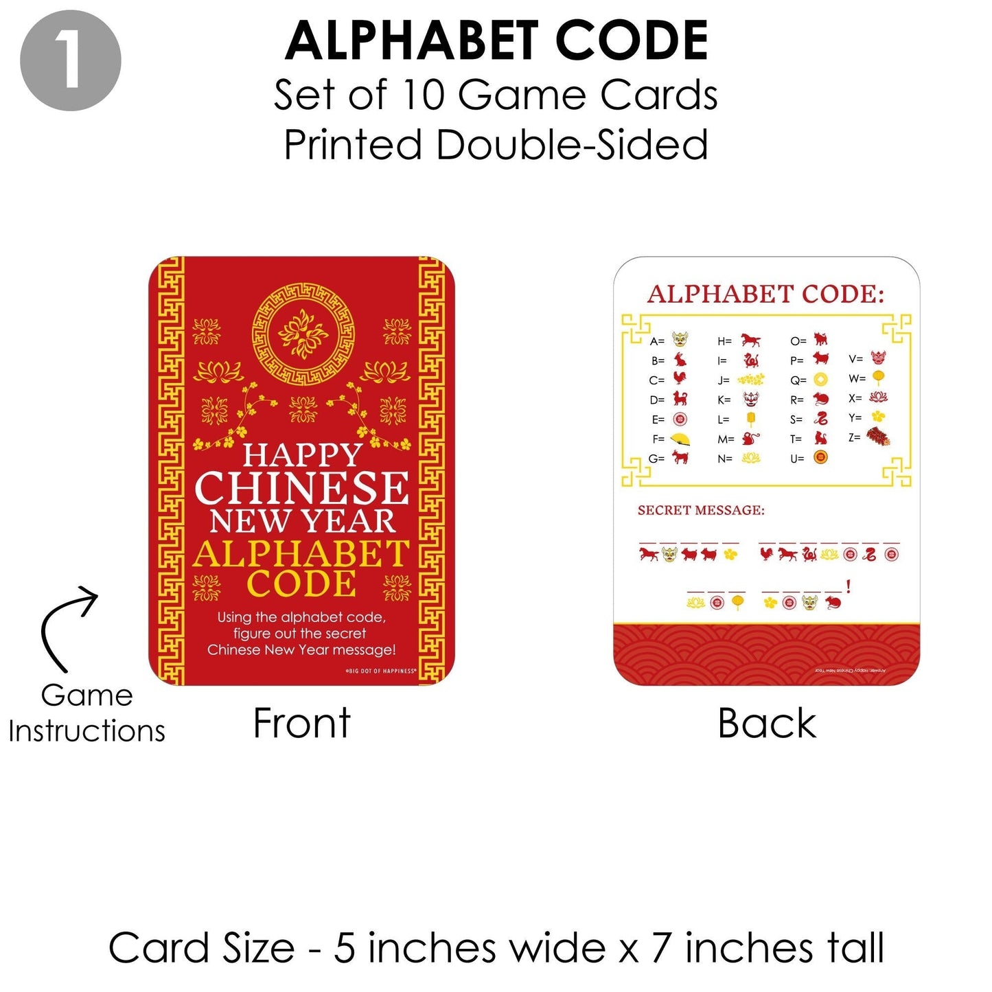 Chinese New Year - 4 Lunar New Year Games - 10 Cards Each - Gamerific Bundle