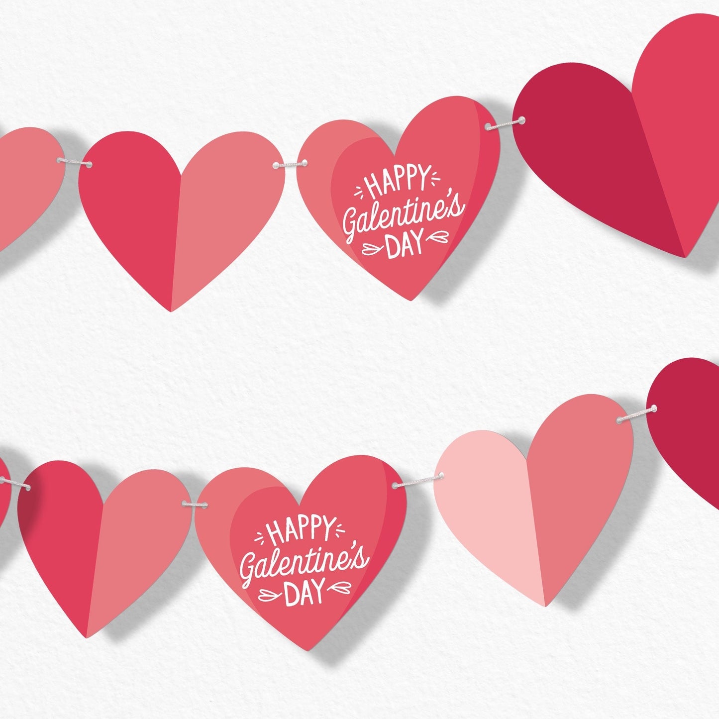 Happy Galentine’s Day Garland Banner - 15 Pc