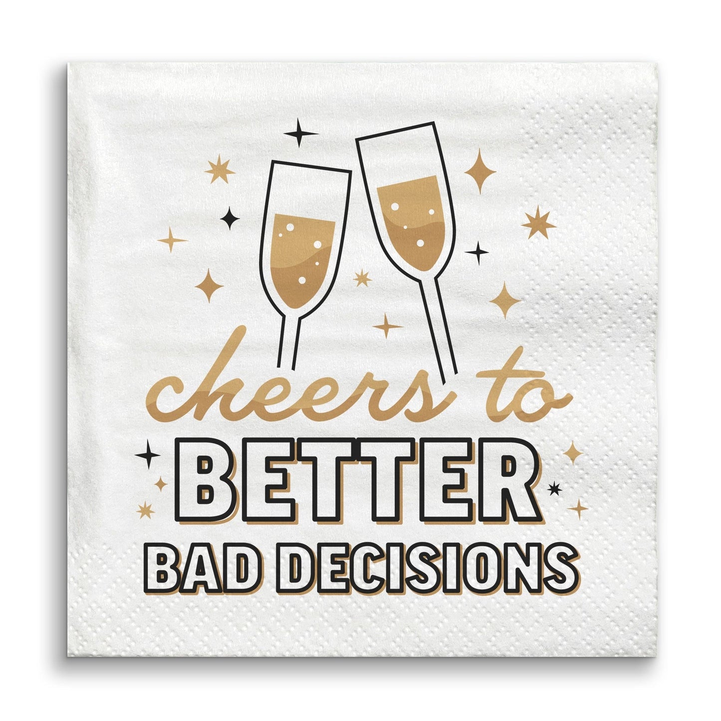Napkins - Cheers to Better Bad Decisions - 24 Ct