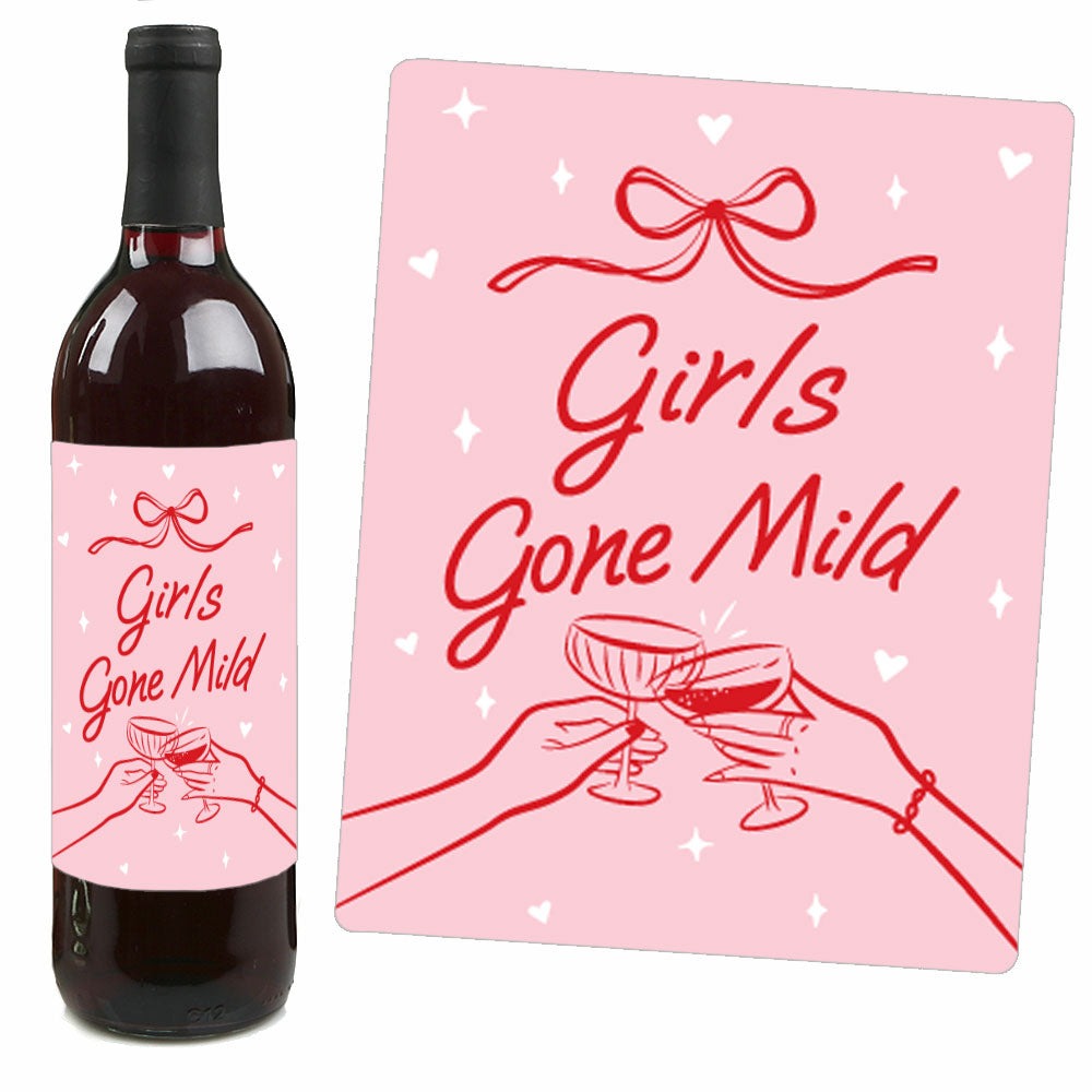 Drinks with the Girls Wine Bottle Labels - 4 Ct