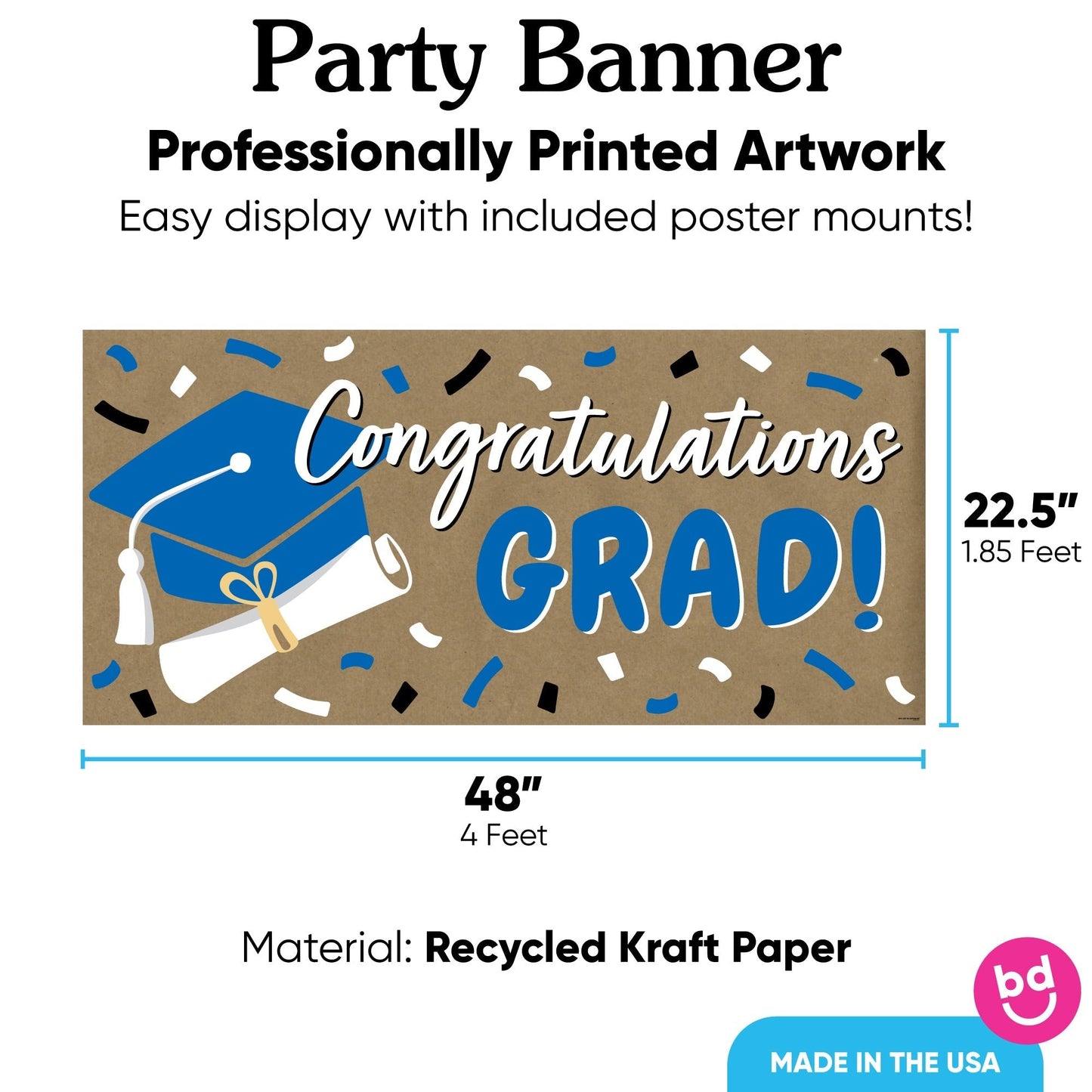 Blue Grad Kraft Banner