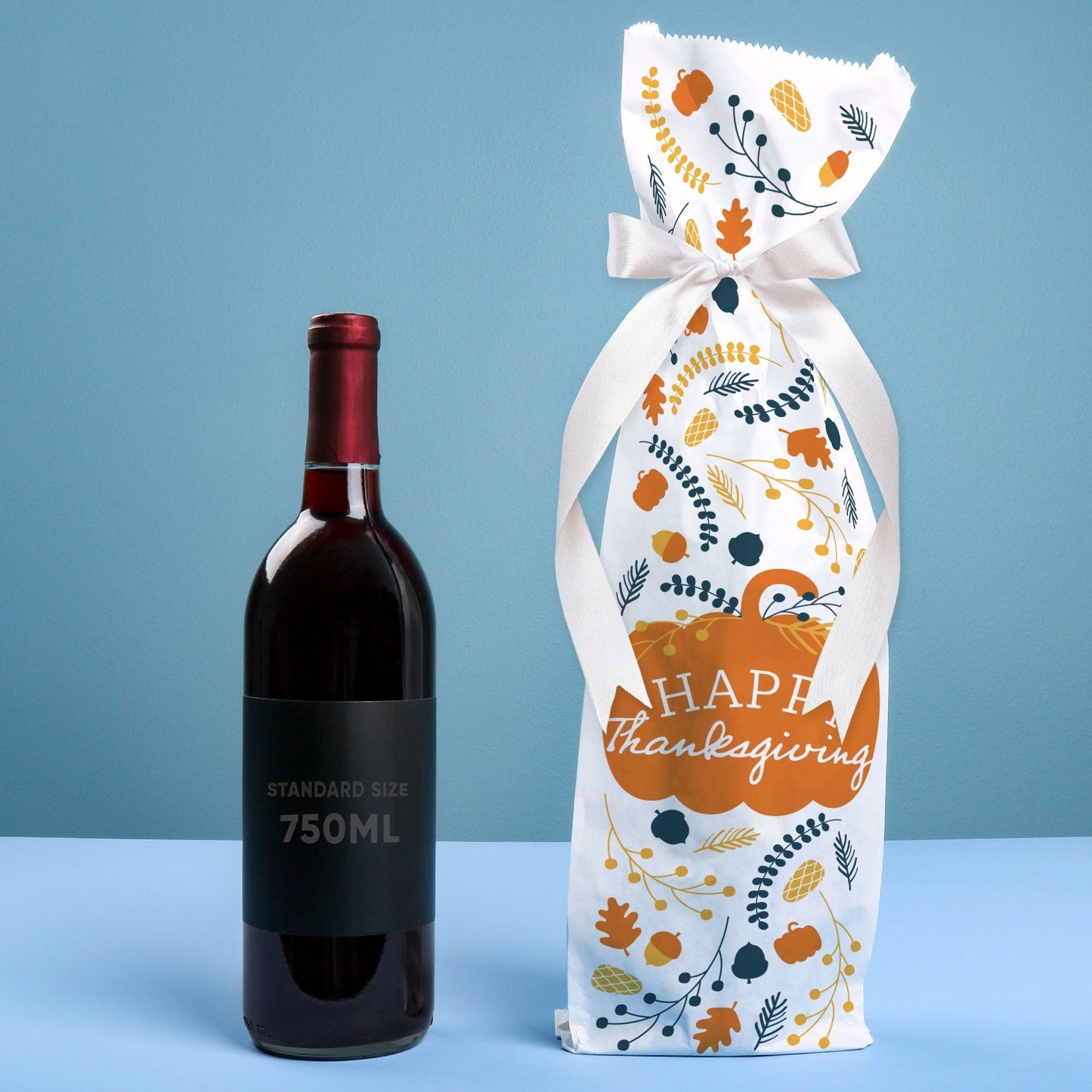 Wine Bags - Happy Thanksgiving