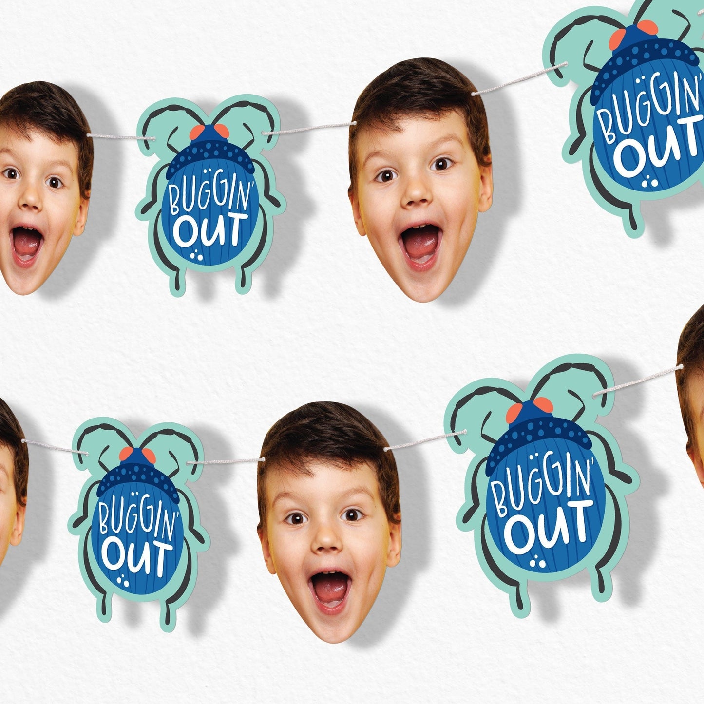 Custom Face Garland Banner - Buggin' Out