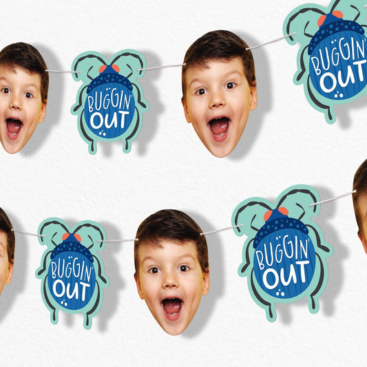 Custom Face Garland Banner - Buggin' Out