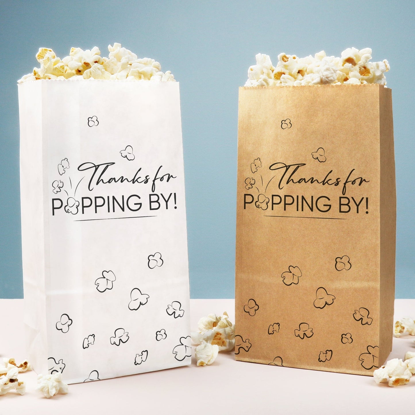Popcorn Bags - Thanks For Popping By - 25 Ct
