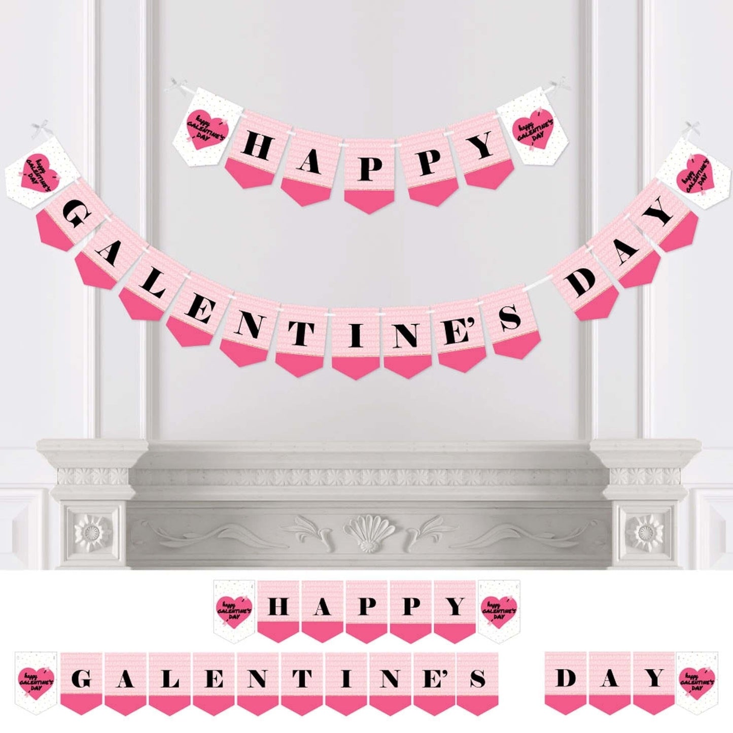 Be My Galentine - Galentine's & Valentine's Day Party Bunting Banner and Decorations
