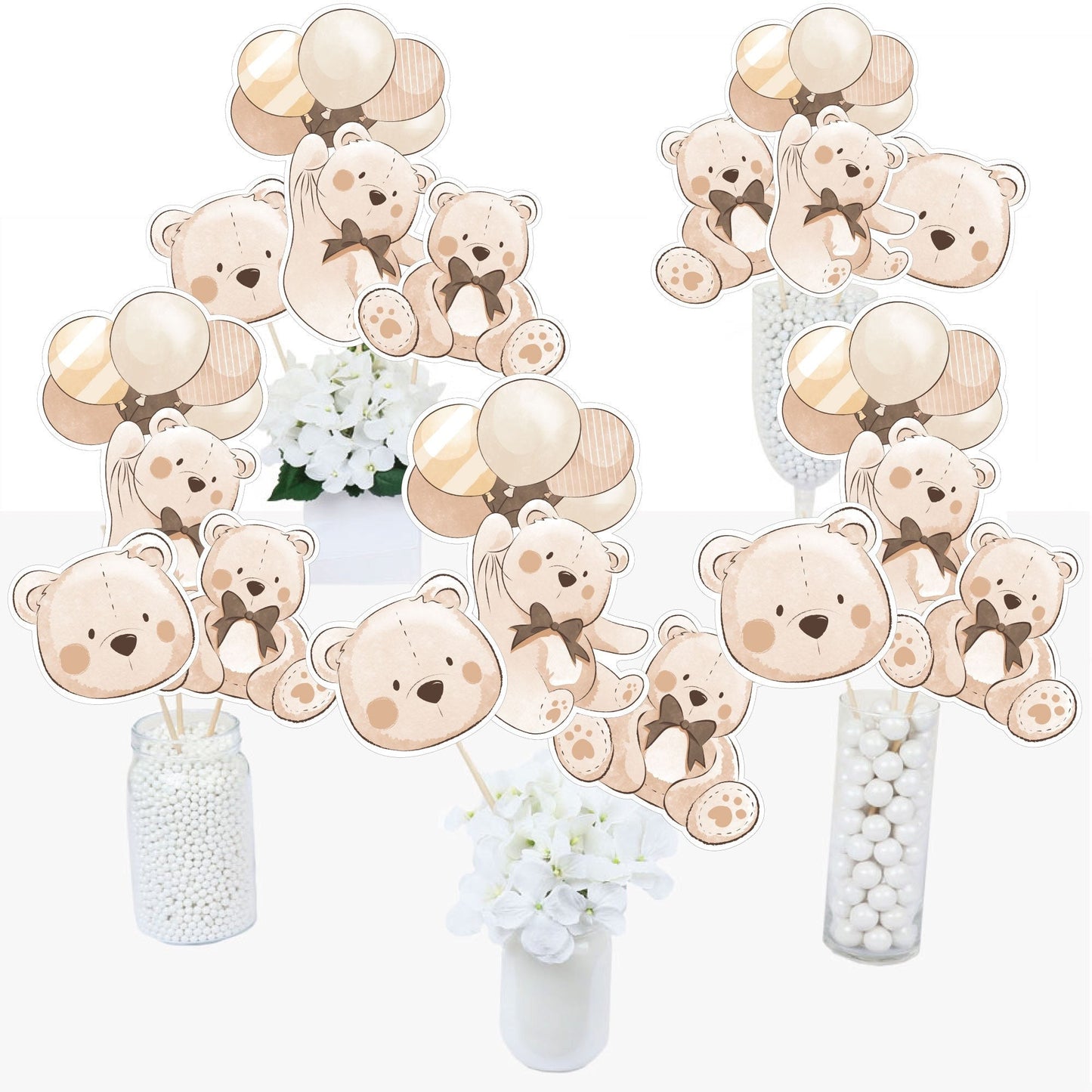 We Can Bearly Wait Table Toppers - 15 Ct