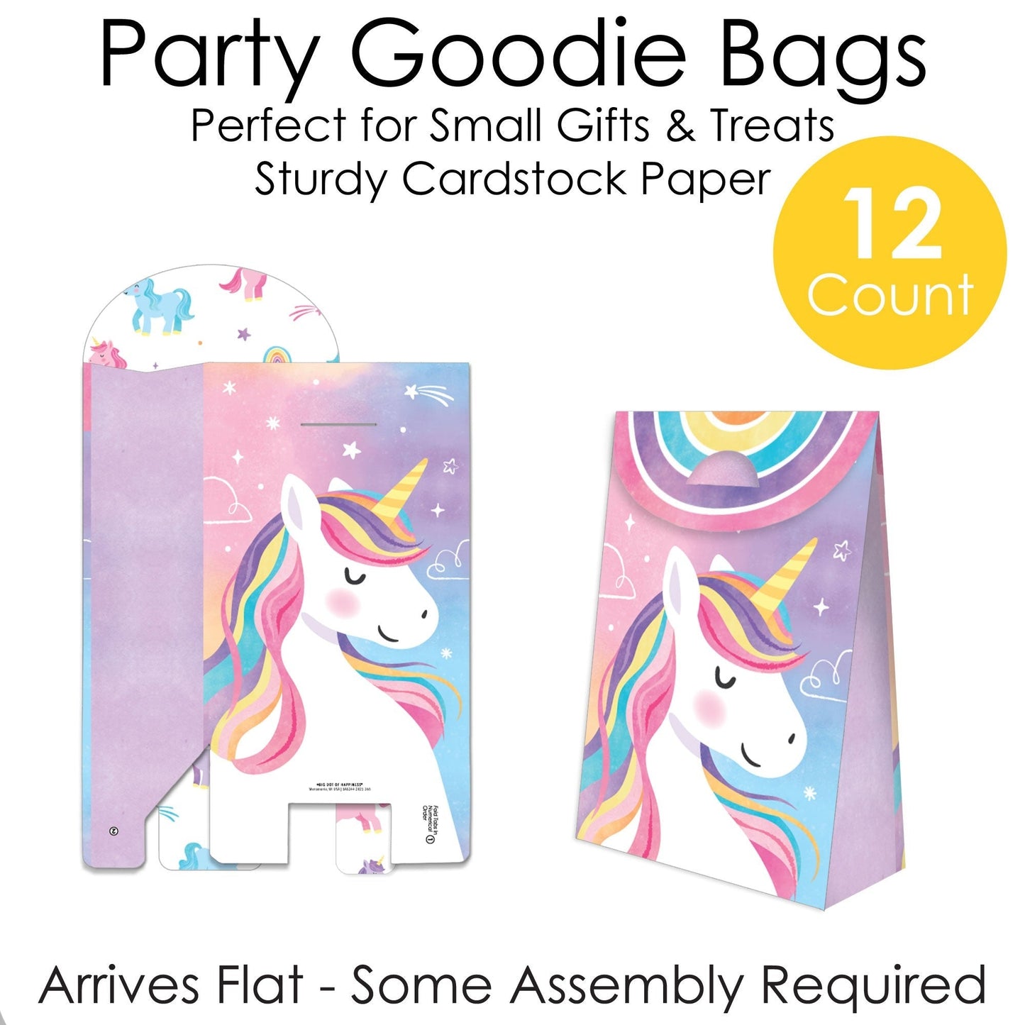 Unicorn Goodie Bags - 12 Ct
