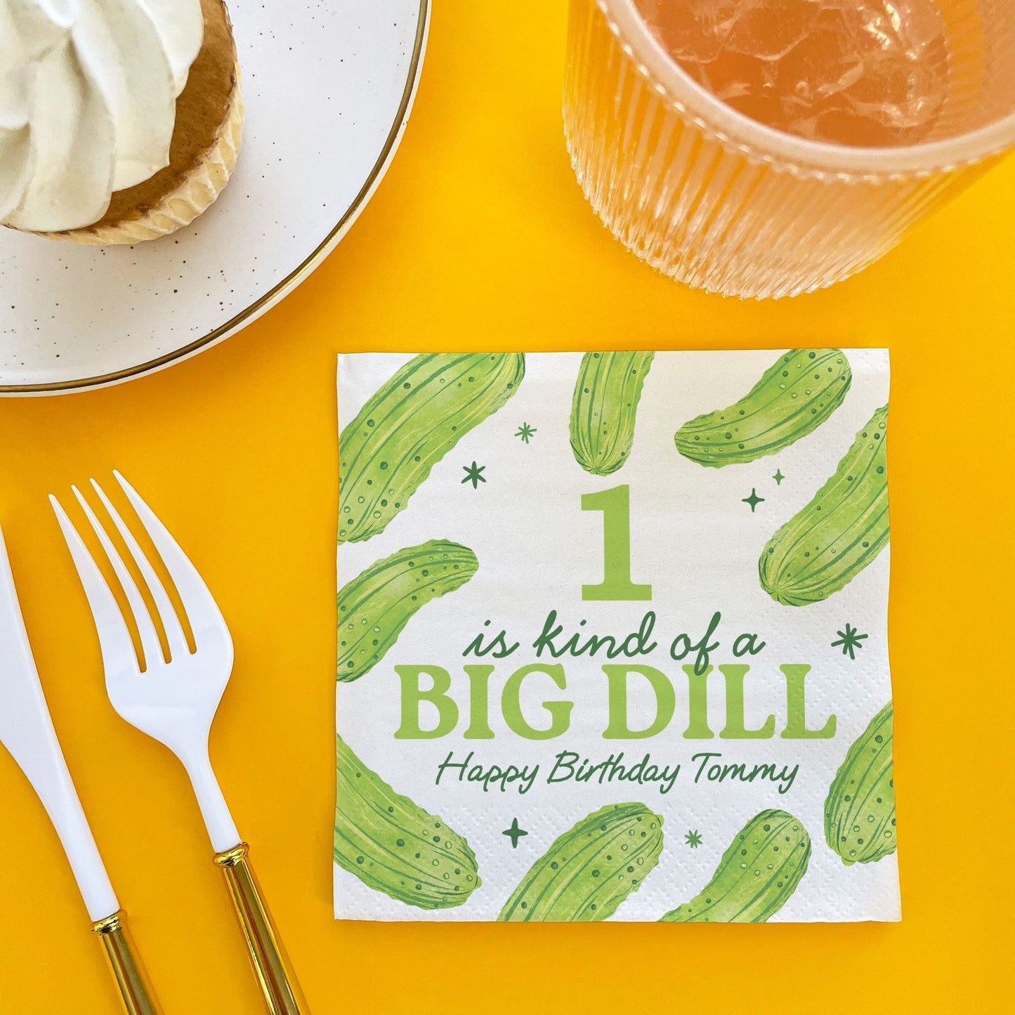 Custom Text Napkins - Pickle