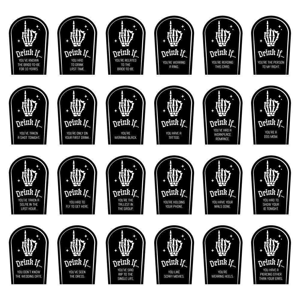 Til Death Do Us Party Drink If Game - 24 Ct