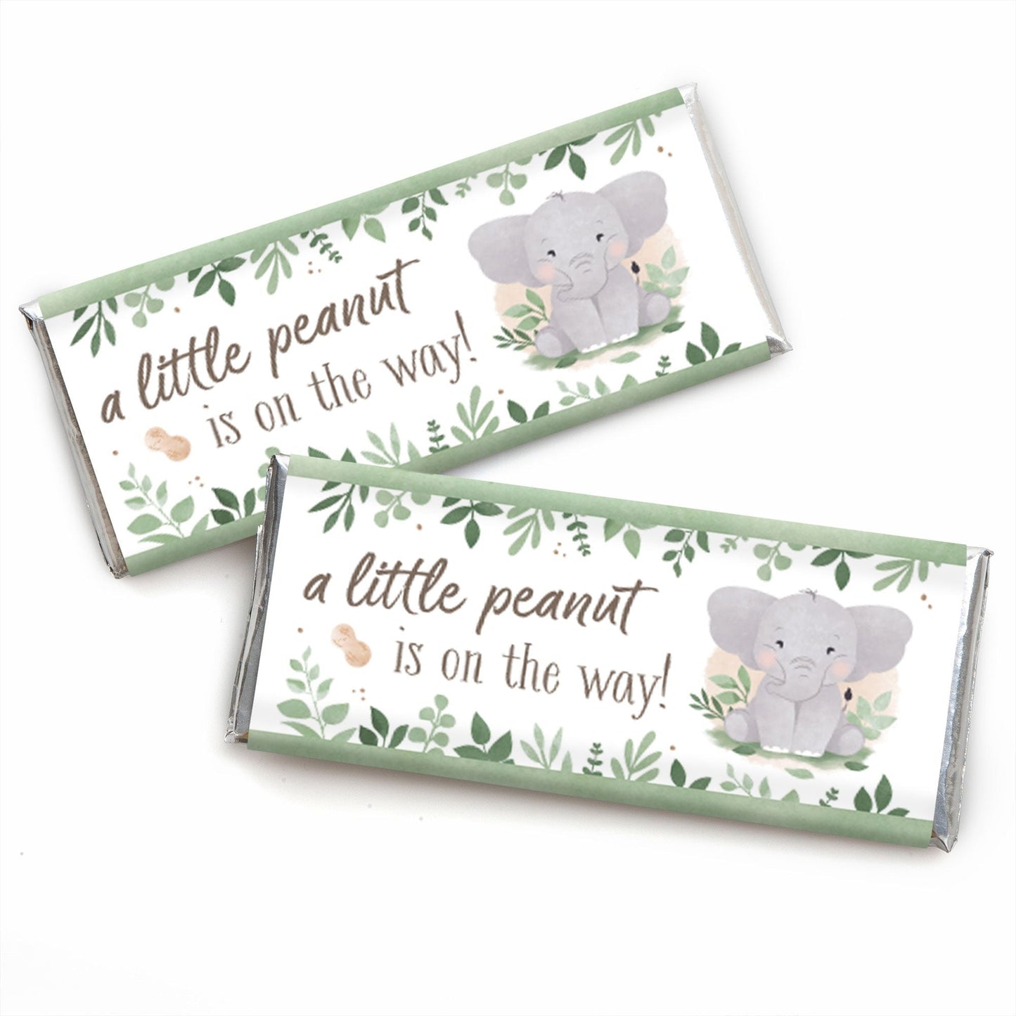 Elephant Candy Bar Wrapper - 24 Ct