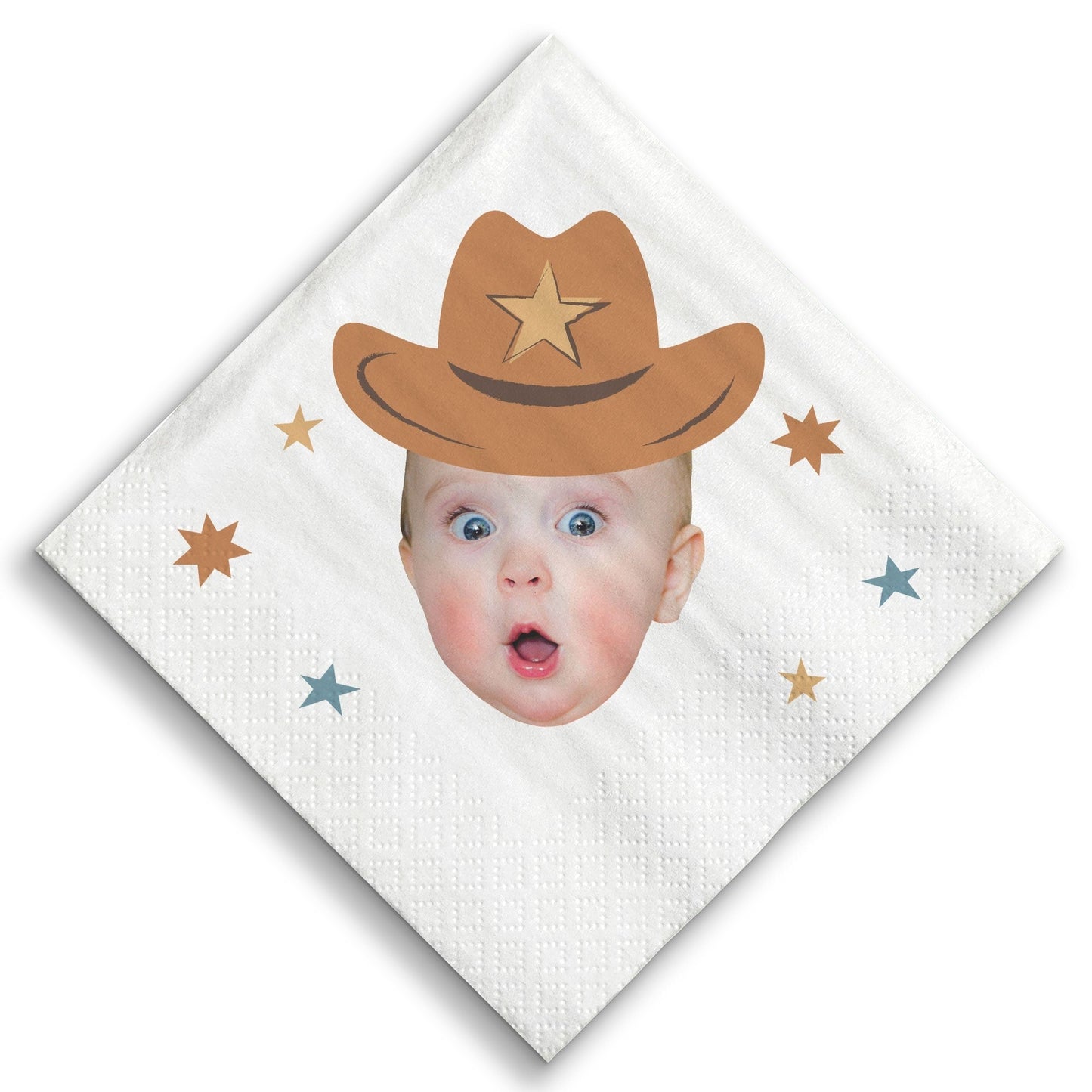 Custom Face Napkins - My First Rodeo