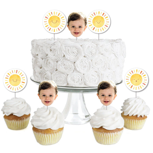Custom Face Treat Decor - First Trip Around the Sun - 24 Ct